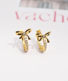 Tiaclasse 【安田美沙子さん着用・金属アレルギー対応】リボンフープピアス