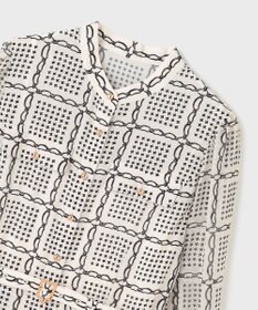 GRACE CONTINENTAL チェーンチェックプリントワンピース