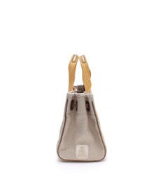 A.D.M.J. リネンラメクロス/前金具付トート32cm(Dカン＋)