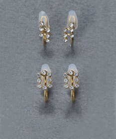 Phoebe 〈痛くないシリーズ/金属アレルギー対応〉タイニーコスモビジューライトフィットイヤリング　小粒/小さい/小さめ