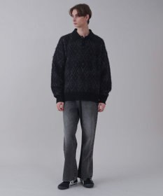 WEGO 【ユニセックス着用ITEM】アーガイルニットポロ