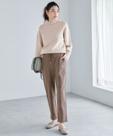 ANY L 【ストレッチ/ウエストゴム】エニィーヒート テーパードパンツ