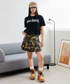 WEGO グラフィックサイドドロストショートT