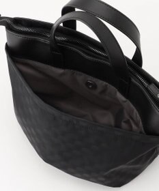 Y'SACCS はっ水ドットジャカード リサイクルレザーコンビ 2wayトートバッグ