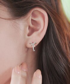 Tiaclasse 【安田美沙子さん着用・金属アレルギー対応】リボンフープピアス