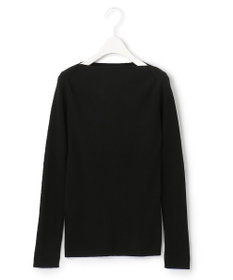 ICB 【洗える】エクストラファインメリノリブ ボートネックニット