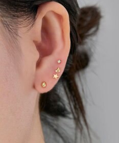 Phoebe 【K10】プチハートピアス/BOXつき