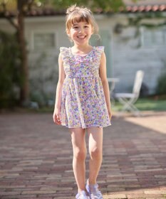 ANY KIDS 小花柄 セパレート水着