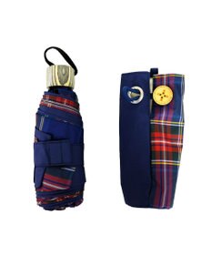 +RING 【UVカット90%以上】【数量限定】レディース向け  晴雨兼用折傘 53cm NVY-CHK T1254