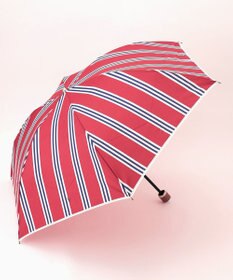 MOONBAT POLO RALPH LAUREN (ポロ ラルフローレン)折りたたみ傘 ワンポイント ストライプ 75デニール 日本製
