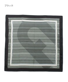 MOONBAT FURLA モノグラム柄シルク100%スカーフ 65×65cm