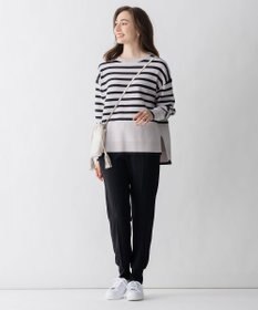 自由区 【Sサイズ有】コットンカシミヤ ニットトレーナー