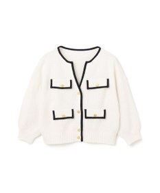 GRACE CONTINENTAL バイカラールーズニットカーディガン