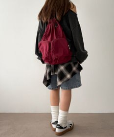 WEGO 【ユニセックス着用ITEM】ポケットデザインナップサック