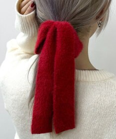 WEGO Lシャギーニットリボンゴム