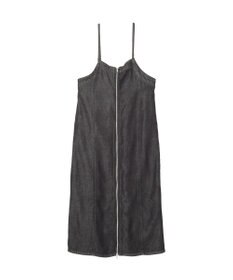 earth music&ecology ダブルジップデニムキャミワンピース