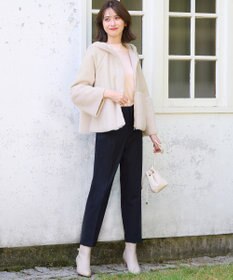 ANY SIS 【洗える】カシミヤブレンドパフ袖 ニット