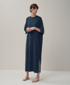 ATON HARD WASHED SUVIN | オーバーサイズＴシャツドレス