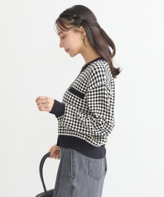 earth music&ecology ジャガードニットプルオーバー