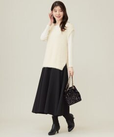 ANY SIS S 【洗える】チュールベロア プルオーバー