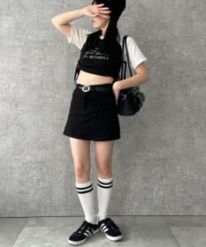 WEGO ベルトデニムスカート