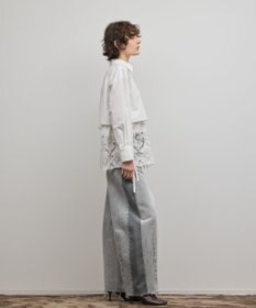 GRACE CONTINENTAL レースティアードシャツ