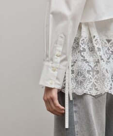 GRACE CONTINENTAL レースティアードシャツ