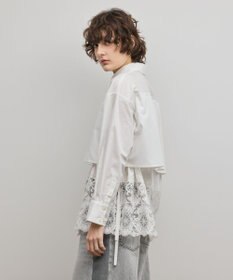GRACE CONTINENTAL レースティアードシャツ