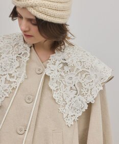 GRACE CONTINENTAL タッセル付レースカラー