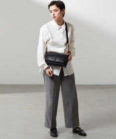 Y'SACCS リサイクルナイロン×カウレザー ラップミニショルダー