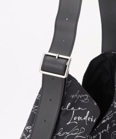 ICB 【A4サイズ収納可】5cityレタードプリント ショルダーバッグ