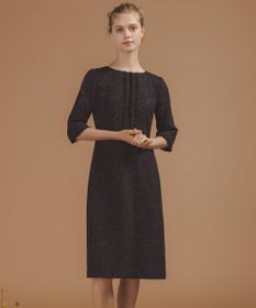 TOCCA 【洗える・消臭】MIST TWEED ドレス ブラック系5