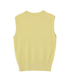 YECCA VECCA 【マシンウォッシャブル】ノースリーブリブニット