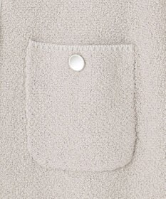 自由区 【XSサイズ～/洗える】テクスチャーコットンブレンド ニットアウター