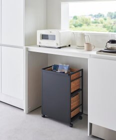 tower 目隠しワゴン タワー ブラック