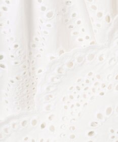 23区 L 【洗える】コットンエンブロイダリー クロップド ブラウス