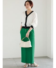 Te chichi 14G綿ポリVネックカーディガン