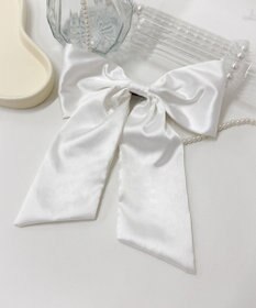 WEGO LサテンBIGリボンバレッタ
