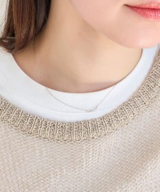Phoebe 【金属アレルギー対応】ストレートバービジューネックレス　シルバー