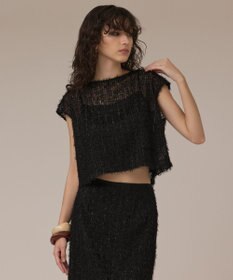 GRACE CONTINENTAL バックフレアチュールトップ