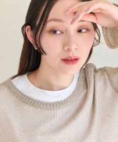 Phoebe 【金属アレルギー対応】ストレートバービジューネックレス　シルバー