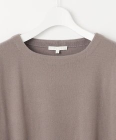 自由区 【洗える】ソフトウールハイゲージポンチョ風 ニット