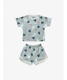 HELLY HANSEN 【ベビー・抗菌防臭・記名ラベル付き】 マイファーストHHプリントセットアップ