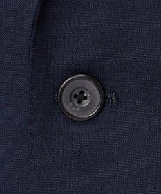 GOTAIRIKU 横に伸びる【TasmaniaWool/タマニアウール】ストレッチ スーツ__ネイビー格子柄