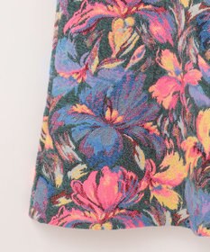 GRACE CONTINENTAL フラワージャガードフレアスカート