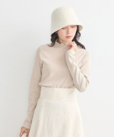 earth music&ecology ラメテレコハイネックプルオーバー