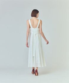 GRACE CONTINENTAL リネンタッチロングドレス