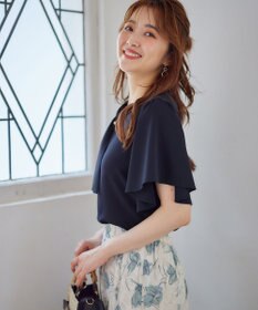 ANY SIS S 【洗える】パール調ボウタイ ブラウス