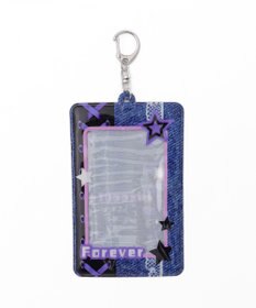 WEGO 【痛バ＆推し活グッズ】デニムグラフィックカードホルダーキーホルダー