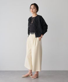 YECCA VECCA ふくれジャガードニットブルゾン